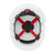 BOLT White Full Brim Vented Hard Hat w/4pt Ratcheting Suspension - Type 1, Class C