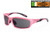 Crossfire 22528 Safety Glasses with Dark Smoke Lens and Pink Frame