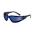 Crossfire 548 Safety Glasses with Blue Mirror Lens and Black Frame (Each)