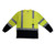 Radians ST21B-3PGS Class 3 Long Sleeve Black Bottom T-Shirt Lime Vest