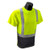Radians Type R Class 2 Short Sleeve Black Bottom Lime Safety T-Shirt