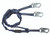 FallTech 8259Y Internal 6' Double Shock Absorbing Lanyard