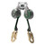 MSA 63111-00B Double Mini 6' Web Retractable with Steel Snap Hooks