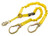 3M DBI SALA 1244456 Shock Absorbing 6' Lanyard with Rebar Hooks