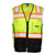 ML Kishigo 1515 Black Bottom Lime Safety Vest Style Class 2
