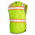 ML Kishigo 1515 Black Bottom Lime Safety Vest Style Class 2