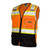 ML Kishigo 1516 Black Bottom Orange Safety Vest Style Class 2