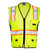 ML Kishigo 1513 Heavy Duty Lime Safety Vest Style Class 2