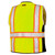 ML Kishigo 1513 Heavy Duty Lime Safety Vest Style Class 2