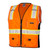 ML Kishigo 1514 Heavy Duty Orange Safety Vest Style Class 2