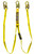 Guardian 21302 Big Boss Fall Lanyard Double Leg Steel Snap Hook 6'