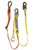 Guardian 11520 4-in-1 Lanyard Double Leg Steel Snap Hook 6'