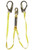 Guardian 01218 External Shock Lanyard Double Leg Steel Rebar Hook 4'