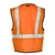 ML Kishigo 1520 Class 2 Orange Single Pocket Zipper Mesh Vest