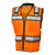 ML Kishigo S5005 Class 2 Orange Performance Surveyors Vest with Zipper