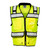 ML Kishigo S5004 Class 2 Lime Performance Surveyors Vest with Zipper