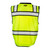 ML Kishigo S5004 Class 2 Lime Performance Surveyors Vest with Zipper