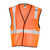ML Kishigo 1194 Class 2 Orange Single Pocket Hook and Loop Mesh Vest