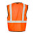 ML Kishigo 1194 Class 2 Orange Single Pocket Hook and Loop Mesh Vest