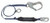 FallTech 825623A Single Leg Lanyard with Rebar Hook 6'