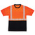 Ergodyne Glowear 8280BK Orange Type R Class 2 Black Front T-Shirt