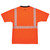 Ergodyne Glowear 8280BK Orange Type R Class 2 Black Front T-Shirt