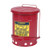 Justrite 09100 Oily Foot-Operated Waste Can 6 Gal