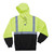 Ergodyne 8293 Lime Type R Class 2 Black Front Hooded Sweatshirt