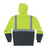 Ergodyne 8293 Lime Type R Class 2 Black Front Hooded Sweatshirt