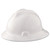 MSA 454733 V-Gard Full Brim White Hard Hat with Staz-On Suspension