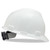 MSA 475358 V-Gard White Hard Hat with Fas-Trac Suspension (Cap Style)