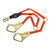 3M DBI Sala 1246150 Hi-Vis Y Leg 100% Tie-Off Shock Absorbing Lanyard 6'