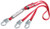 Protecta 1342250 Y Leg Pack Adjustable Shock Absorbing Lanyard 6'