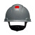 3M H-708R-UV Gray Cap Style Hard Hat with 4 Point Ratchet Suspension and Uvicator