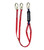 Falltech Ironman Dual-class Y-Leg Lanyard with Steel Snap Hooks 6'