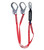 Falltech 8247BY3A Dual-class Y-Leg Lanyard with Rebar Hooks 6'