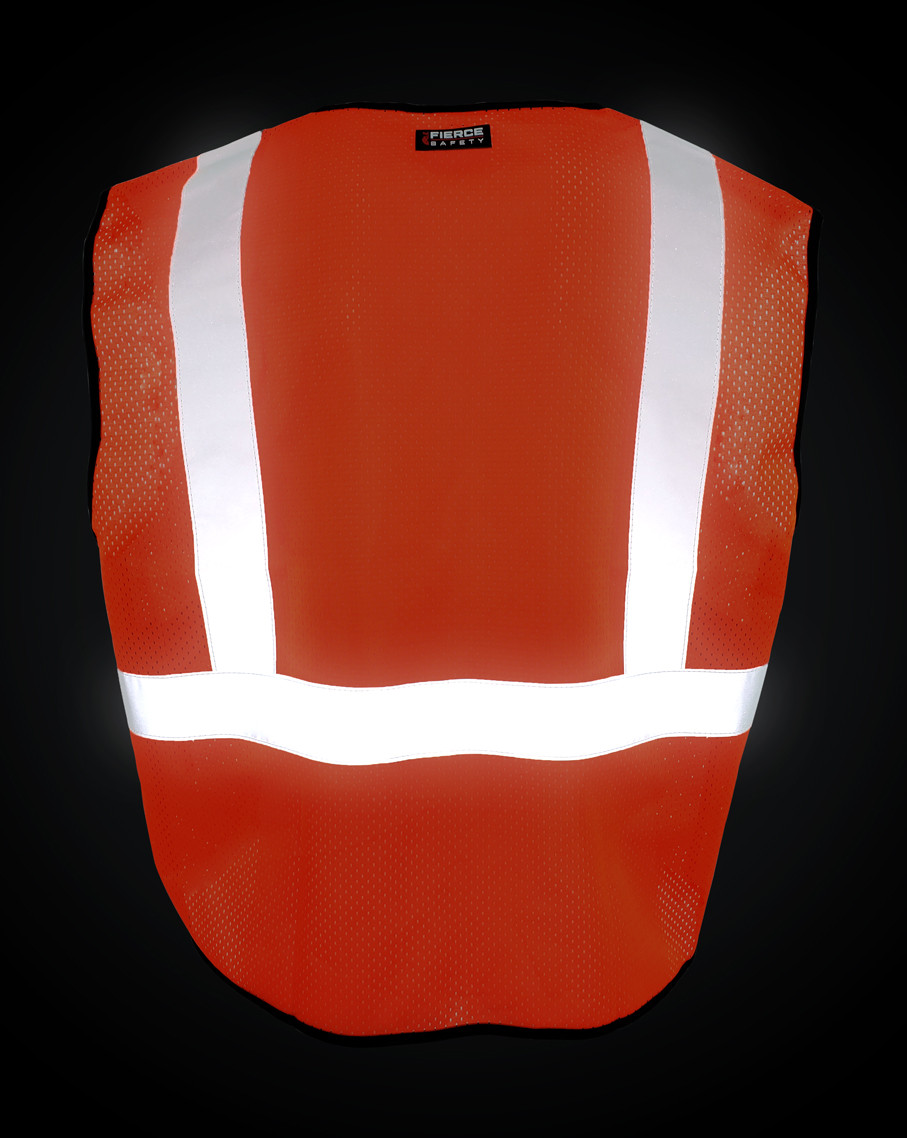 Fierce Safety EC150O Class 2 Economy Orange Reflective Vest