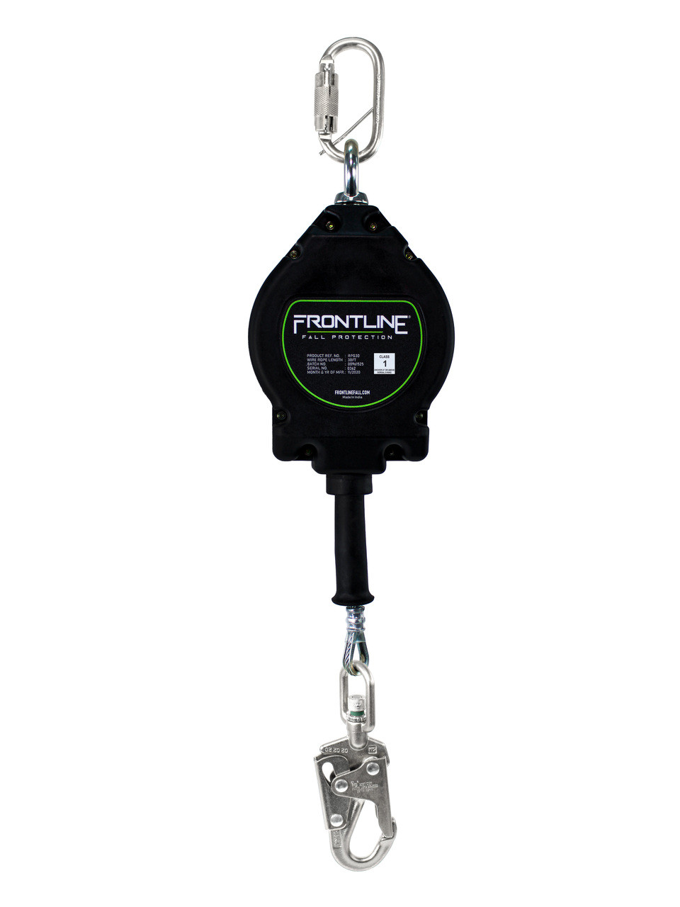 Frontline Self Retracting Lifeline Cable with Steel Snaphook