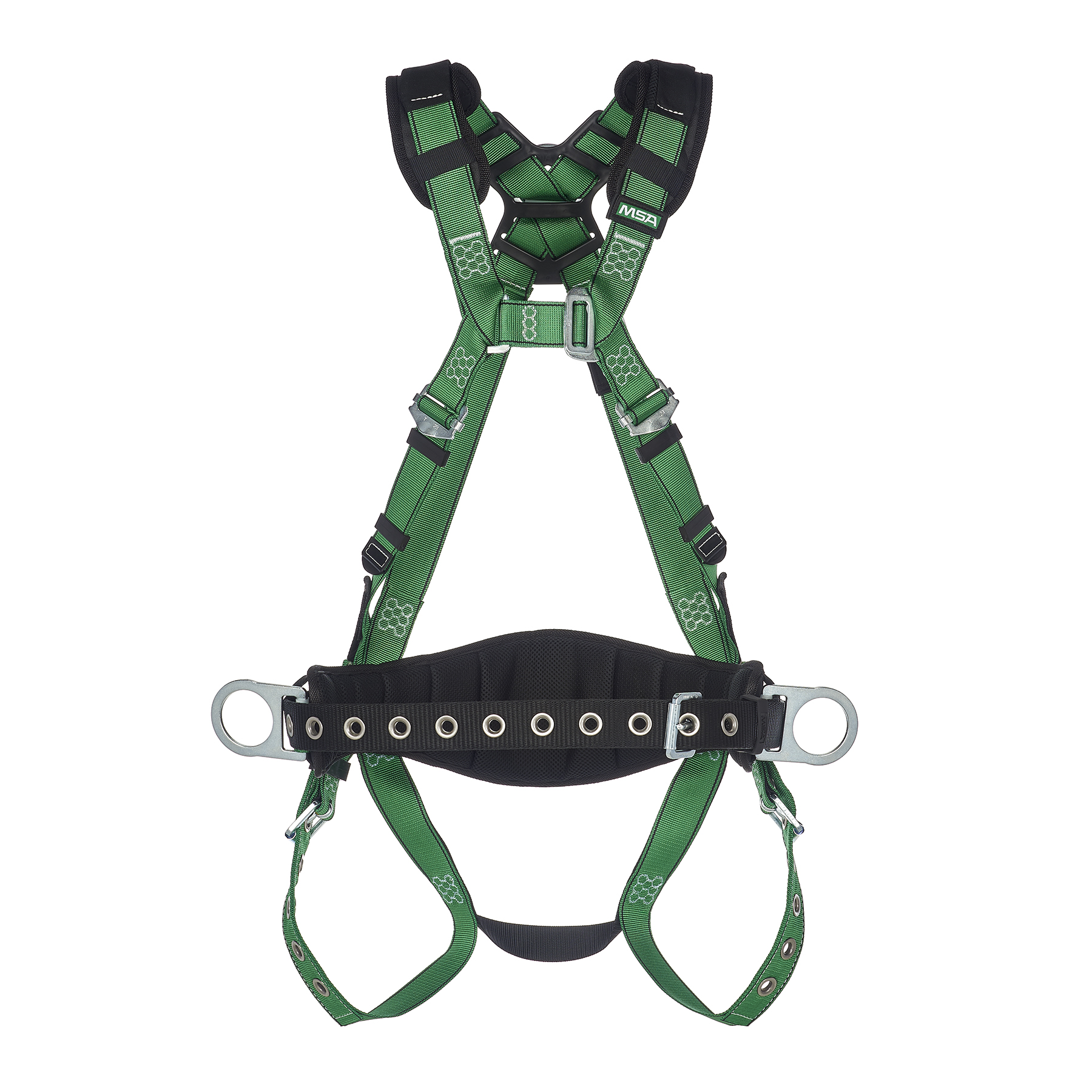防具 mmm MSA V-FORM Construction Safety Harness with Back & Hip D-Ring