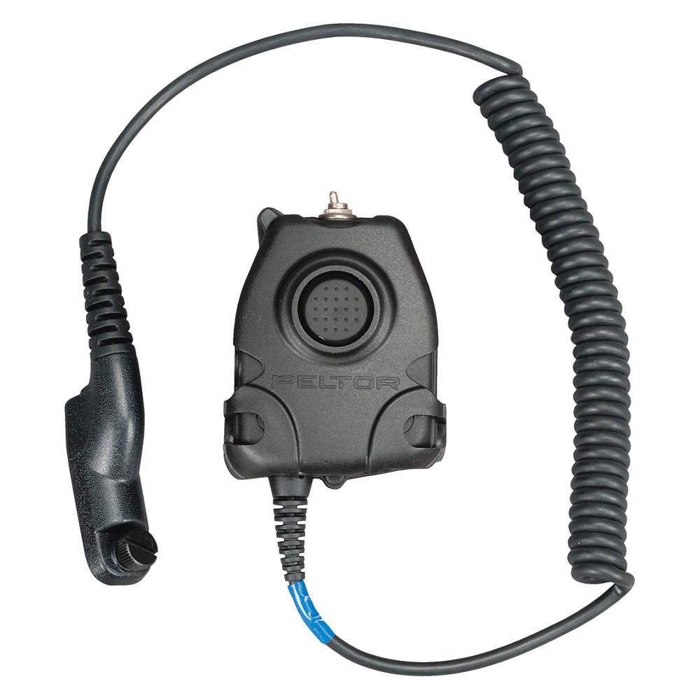 実物 3M PELTOR PTT 3M PELTOR - NATO Wired Small PTT Adapter - Motorola APX/XPR