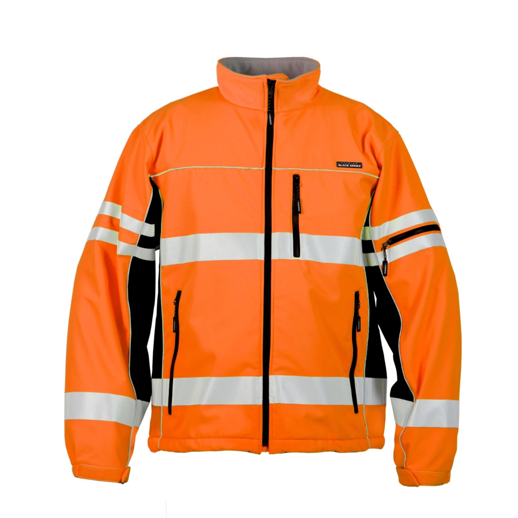 ML Kishigo JS138 Class 3 Orange Premium Black Series Soft Shell