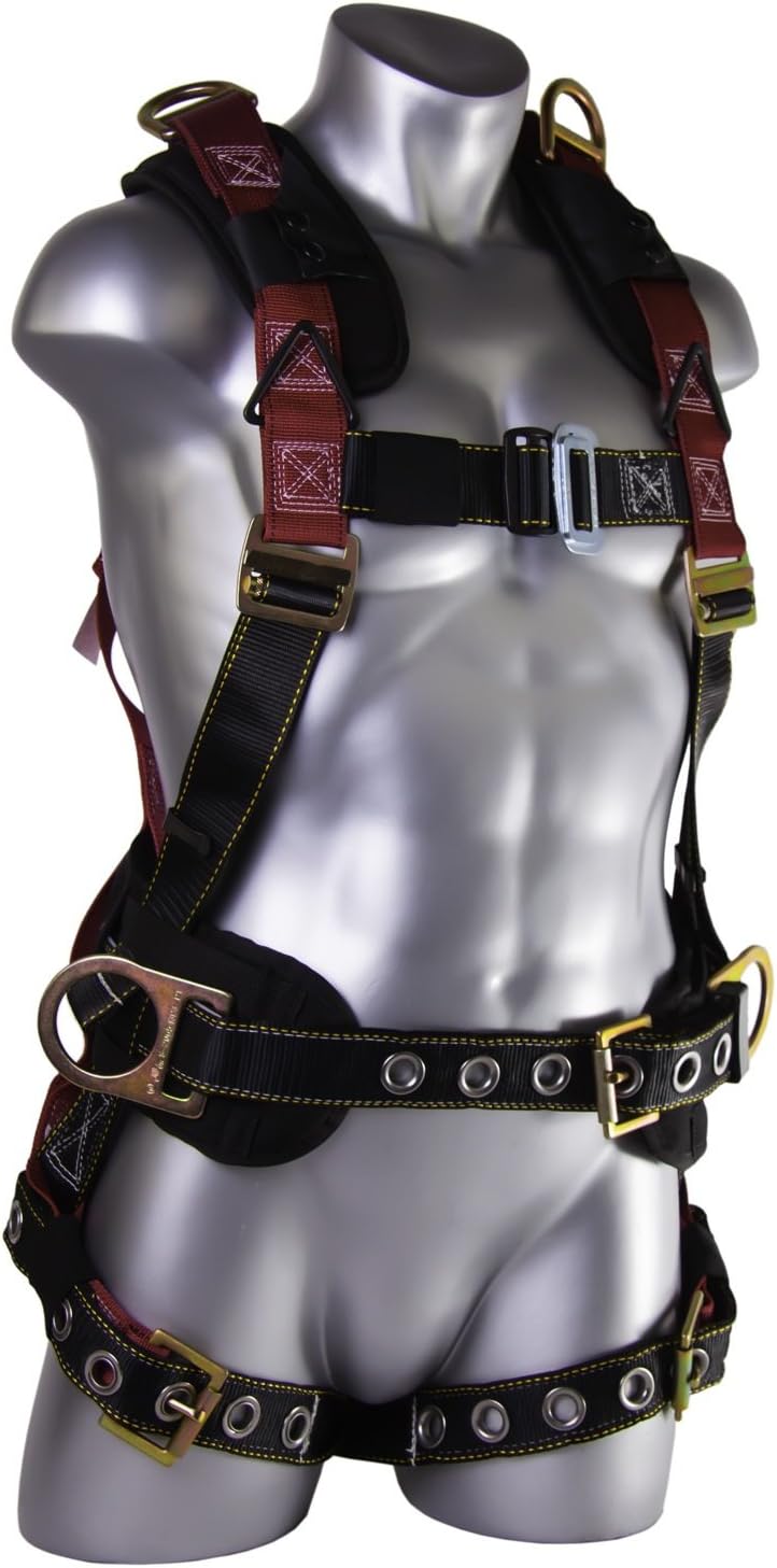 Guardian 11174 Seraph Construction Harness with PT Chest  Side D-rings  Industrial Safety Products