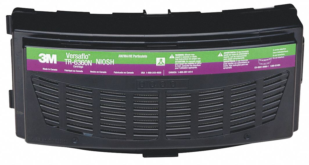 3M TR-6360N Versaflo Ammonia/Methylamine/HEPA Cartridge for TR-600