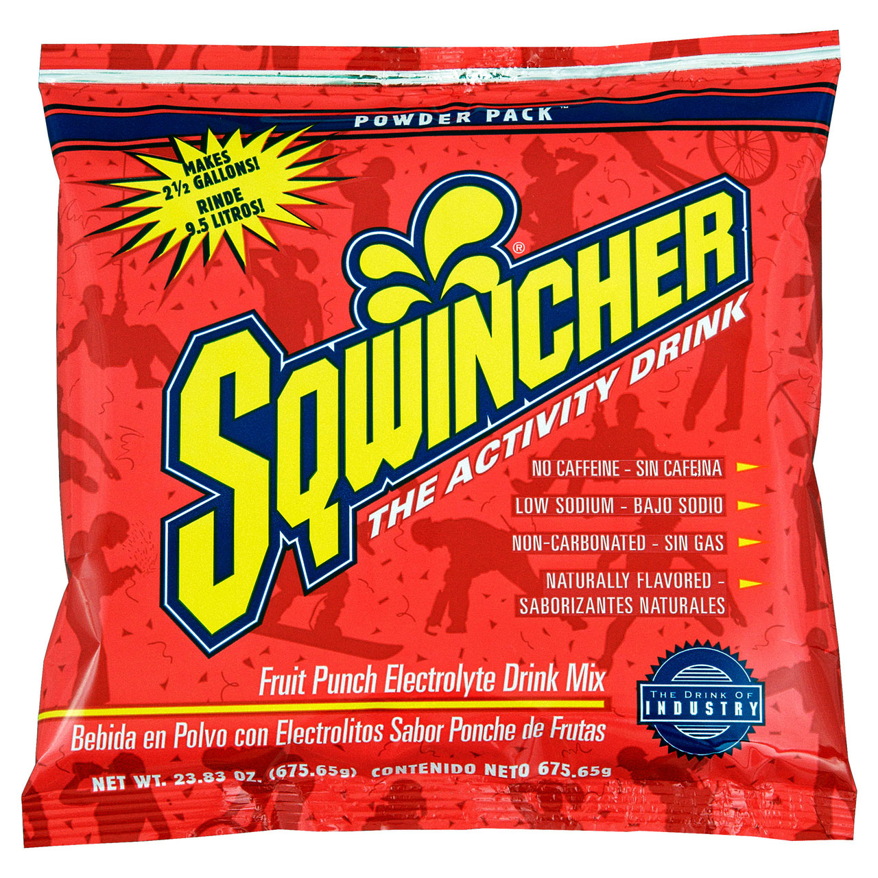 Sqwincher 016042-FP Fruit Punch 23.83 oz Powder Pack Dry Mix