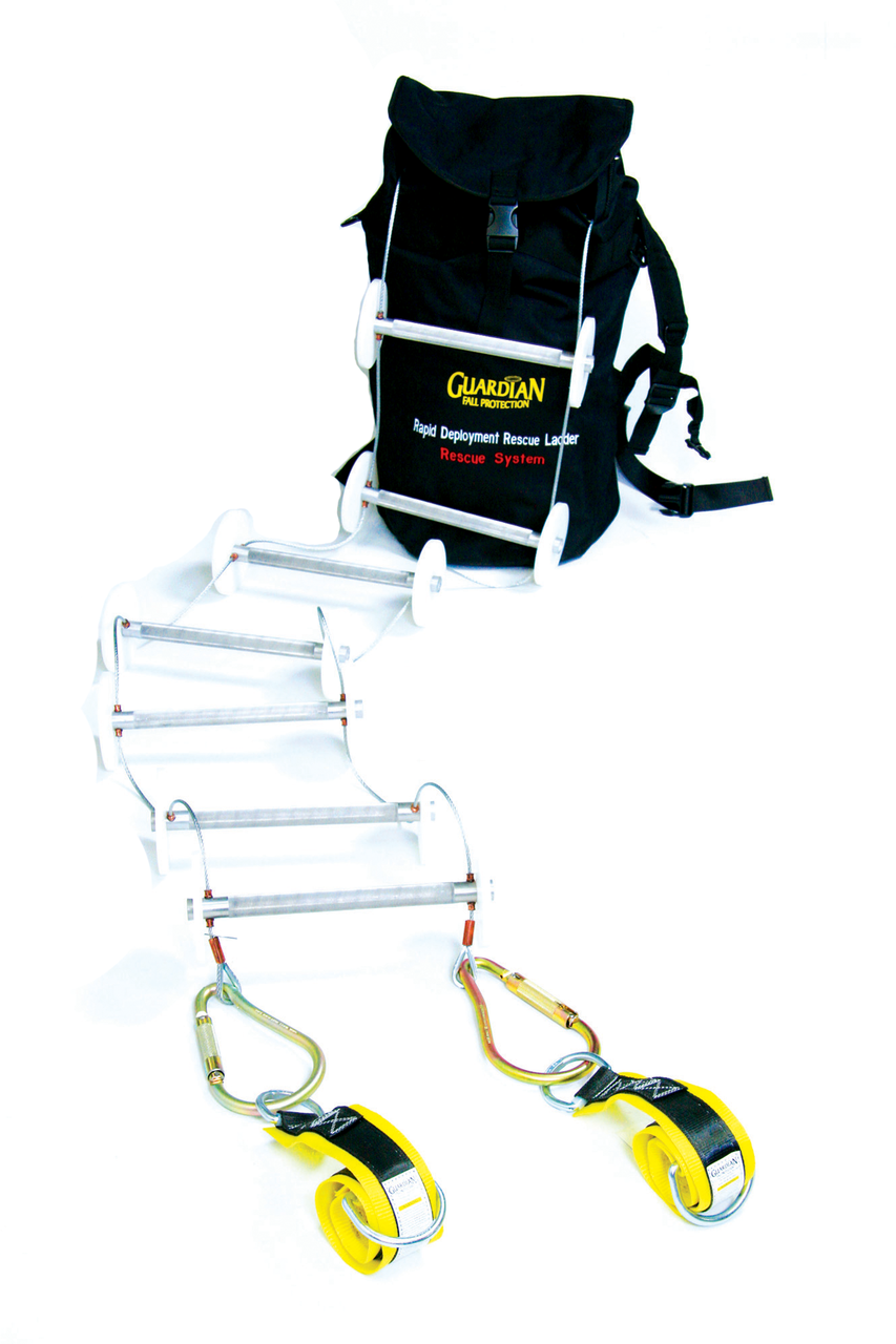 Guardian 15023 Rapid Deployment Rescue Ladder Kit 12' - Industrial ...