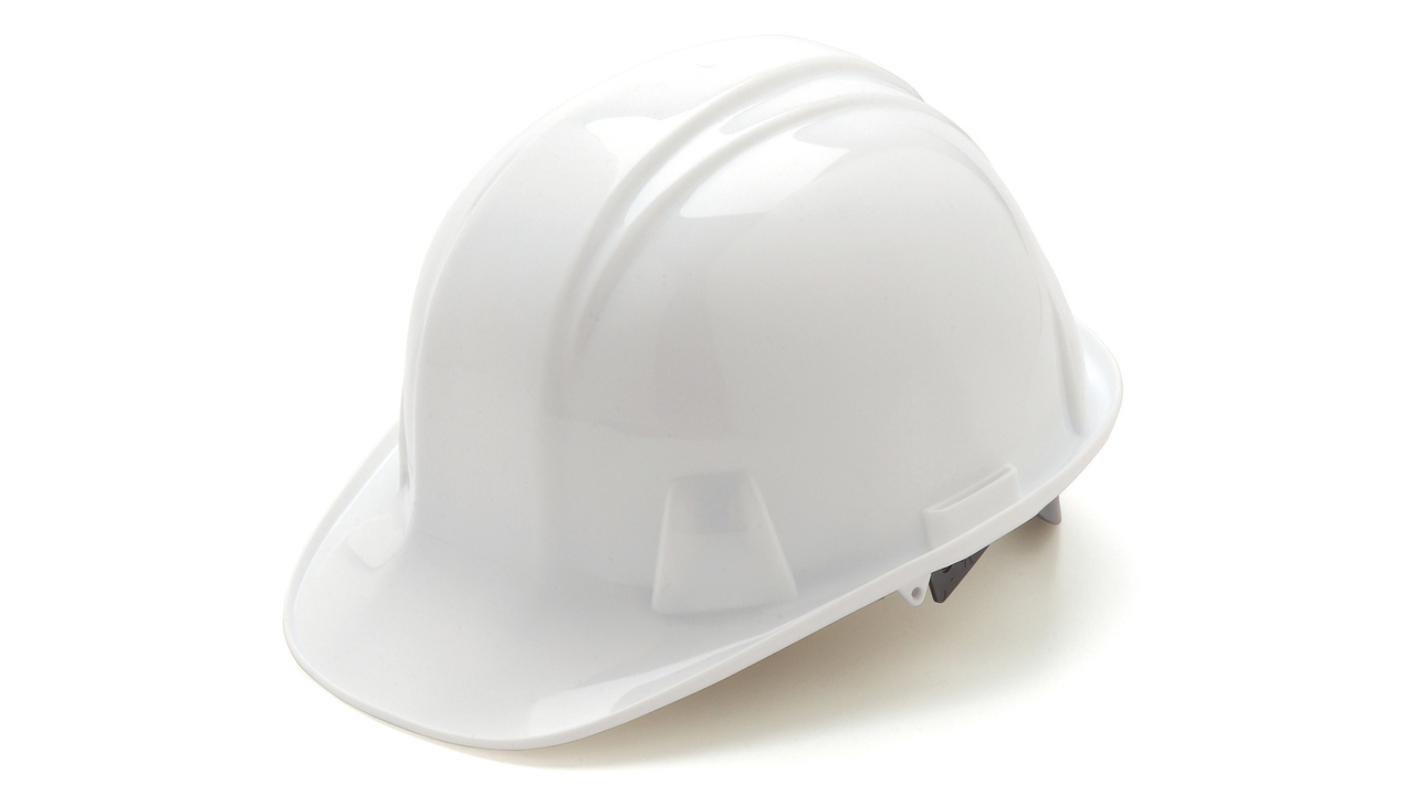 Pyramex HP14110 SL Series Cap Style White Hard Hat - Industrial Pyramex HP14110 SL Series Cap Style White Hard Hat - Industrial