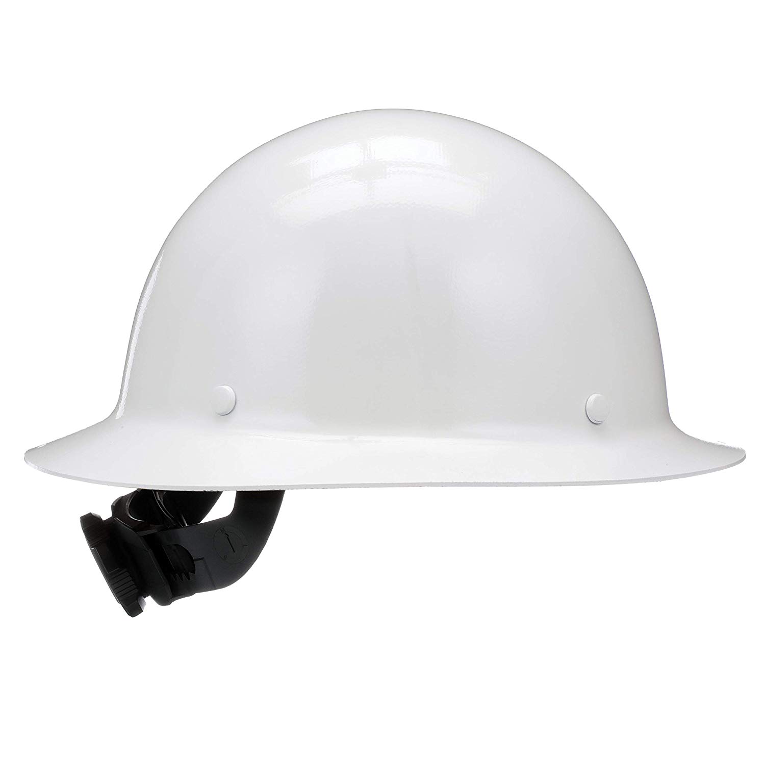 MSA Skullgard White Full Brim Hard Hat with Fas-Trac - Industrial