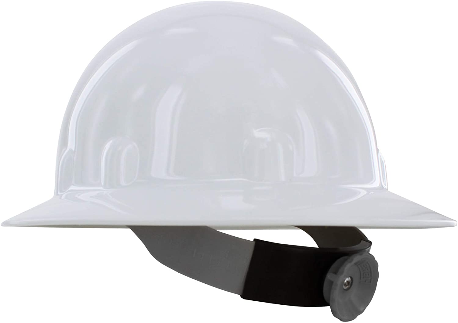 Fibre Metal E1RW01A000 White FullBrim Hard Hat with Ratchet Suspension