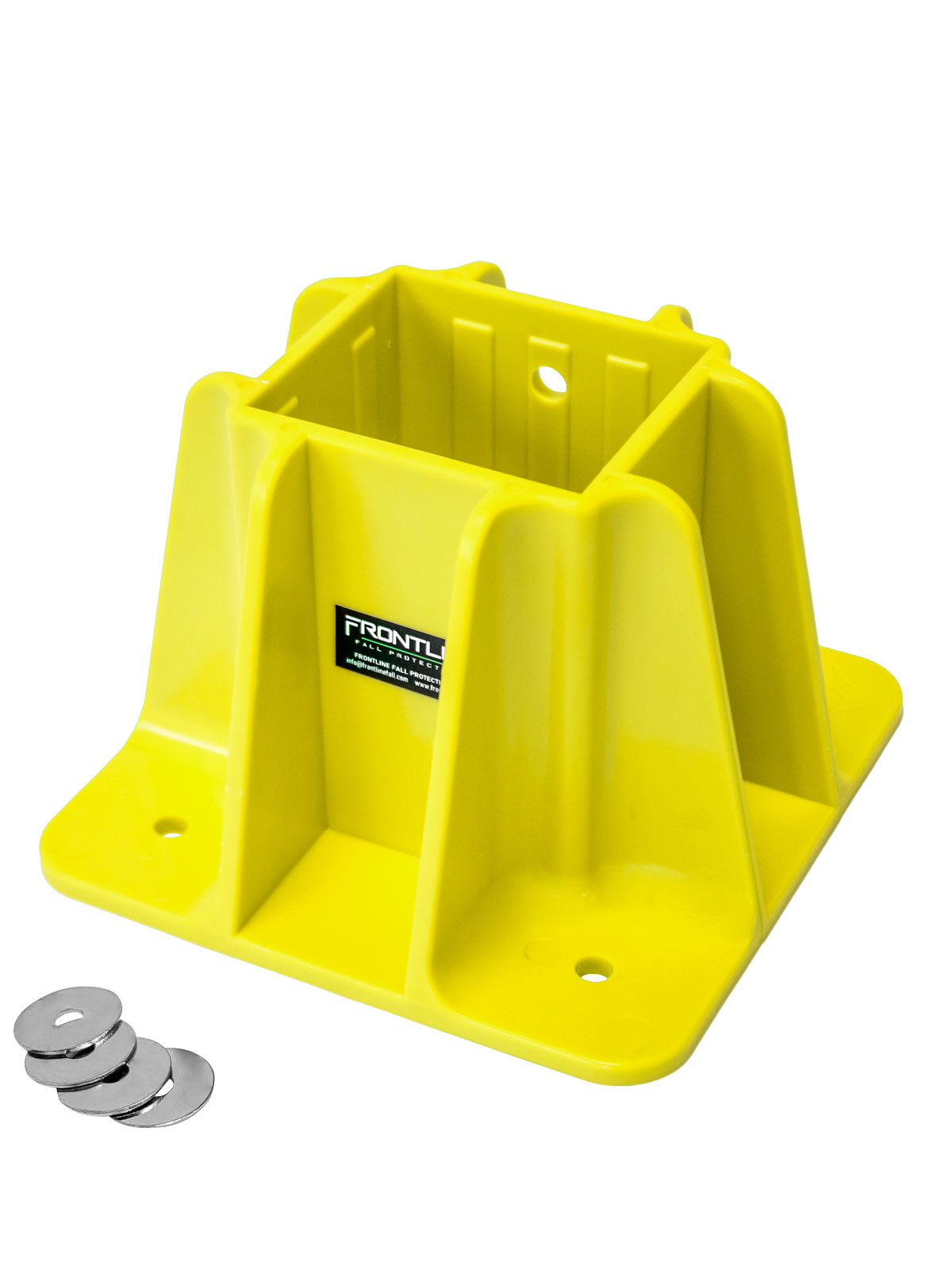 Frontline Safety Guardrail Boot Base with Hardware Included