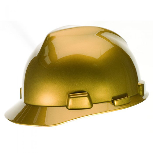 MSA 10101854 Fas-Trac Suspension Hard Hat- Metallic Gold